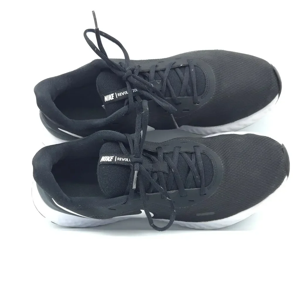 Nike Revolution 5 running Men's Size 13 BQ3204-002 Black White